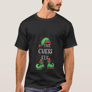 Camiseta Mulheres Chess Elf Funny Matando Família Natal P