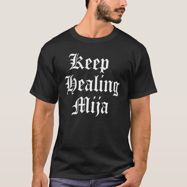 Camiseta Mulheres Chola empoderadas Continuam Curando Mija  (Frente)