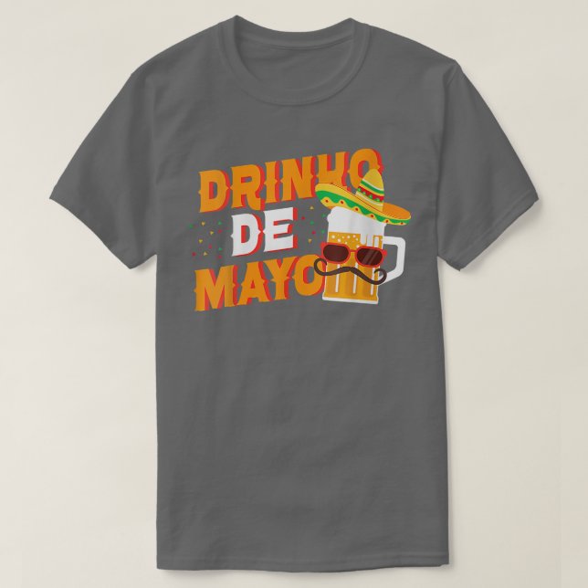Camiseta Mulheres Cinco De Mayo Beer Sombrero Sunglass Drag (Frente do Design)