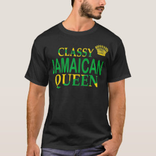 Camiseta Mulheres Clássicas Mulheres jamaicanas rainhas jam