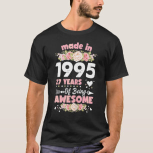 Camiseta Mulheres Com 27 Anos 27 Anos Nascer De Aniversário
