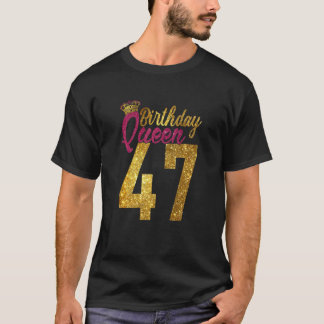 Camiseta Mulheres com 47 anos 1975 47º aniversário Rainha D