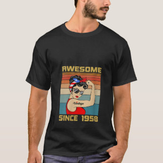 Camiseta Mulheres Com 66 Anos De Idade Presente Para Mulher