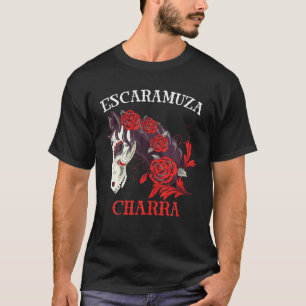 Camiseta Mulheres com açúcar de cavalos Rosas vermelhas d