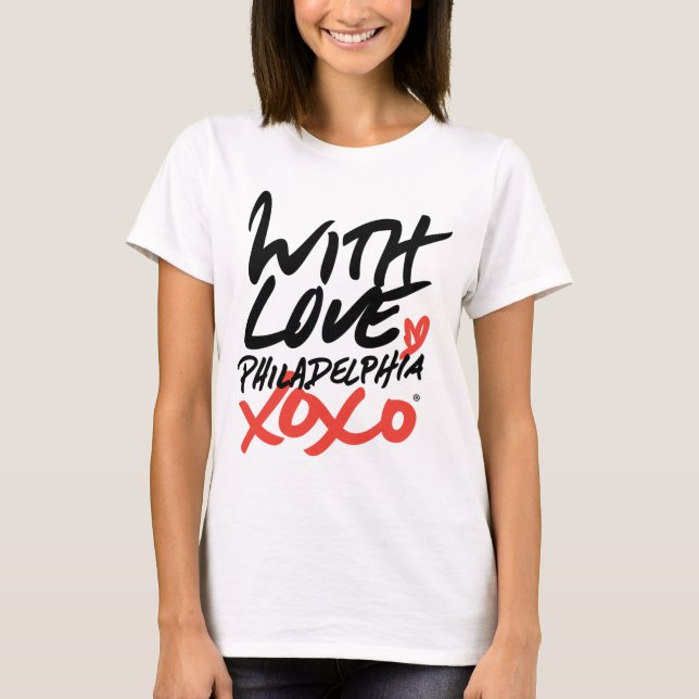 Camiseta Mulheres com amor, t-shirt de Philadelphfia XOXO (Frente)