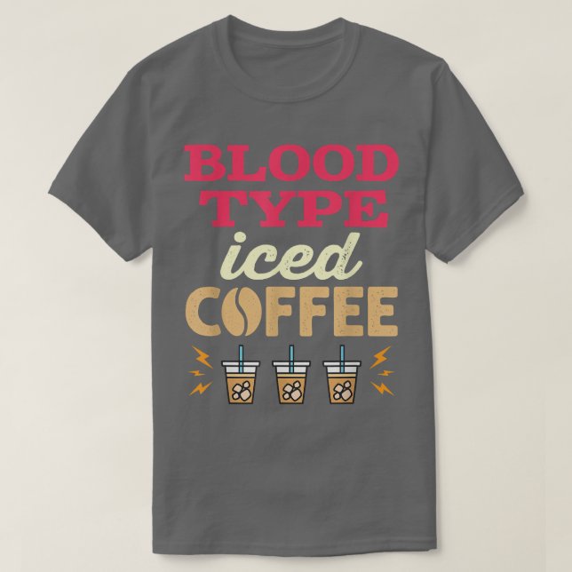 Camiseta Mulheres Com Café Físico Tipo Sanguíneo (Frente do Design)