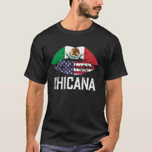 Camiseta Mulheres com diafragmas mexicanas Bandeira America