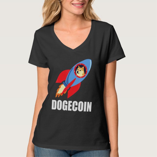 Camiseta Mulheres com Dogecoin Homens Com Tamanho 2xl 3xl H (Frente)