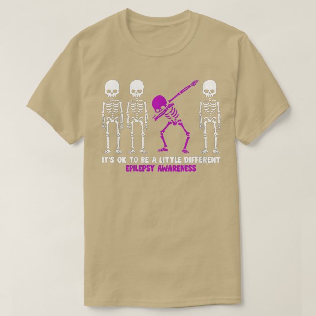 Camiseta Mulheres com esqueleto diferente Sensibilização pa (Frente do Design)