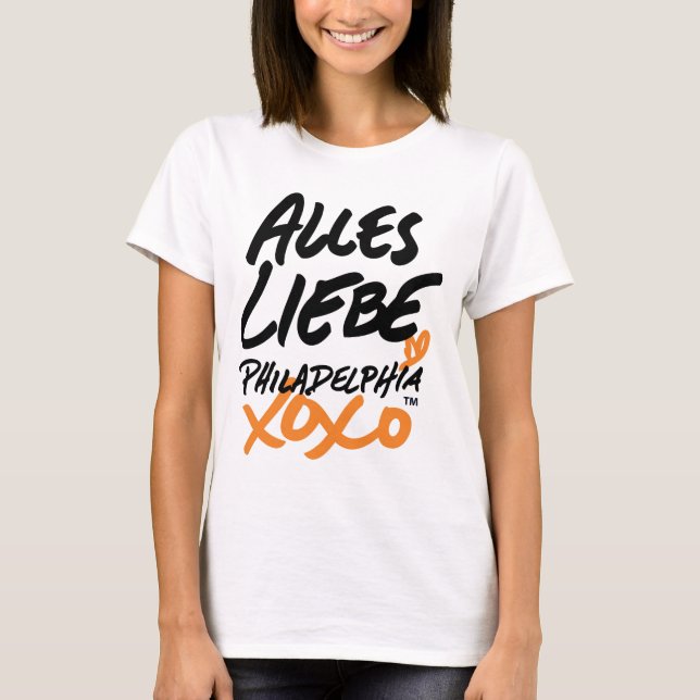 Camiseta Mulheres com o Love no t-shirt alemão (Frente)