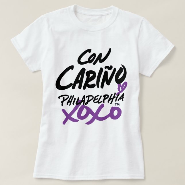 Camiseta Mulheres com o Love no t-shirt espanhol (Frente do Design)