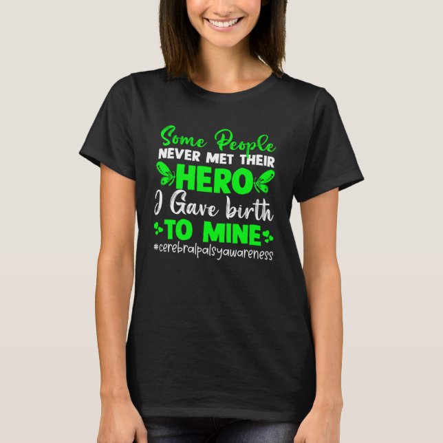 Camiseta Mulheres com paralisia cerebral Mãe Cerebral Guerr (Frente)