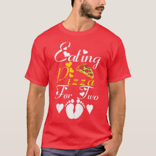 Camiseta Mulheres Comendo Pizza Para Dois Anunciantes Engra