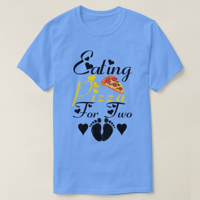 Camiseta Mulheres Comendo Pizza Para Dois Anunciantes Engra (Frente do Design)