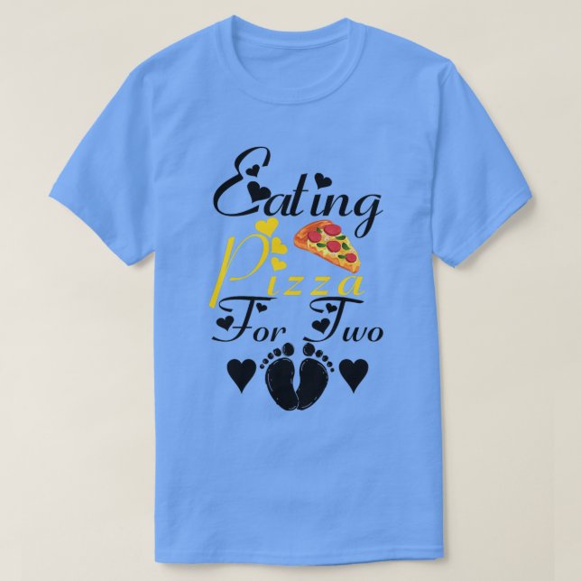 Camiseta Mulheres Comendo Pizza Para Dois Anunciantes Engra (Frente do Design)