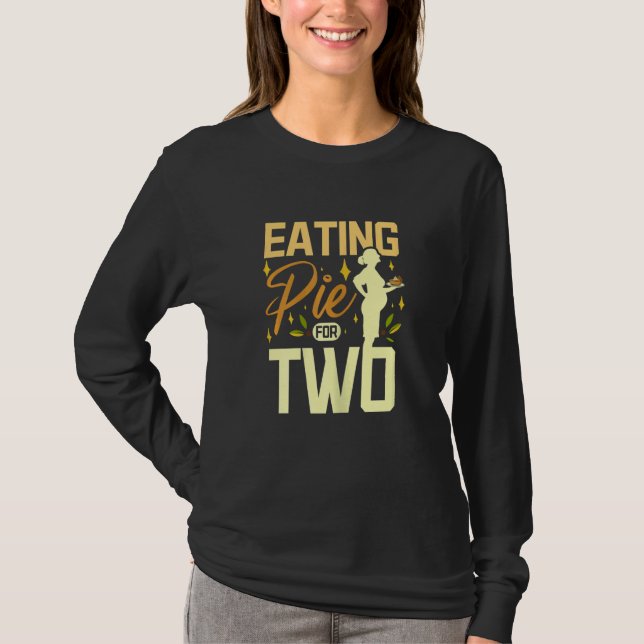 Camiseta Mulheres comendo torta para dois (Frente)