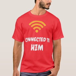 Camiseta Mulheres Conectadas A Ele Conectadas A Sua Cou Eng