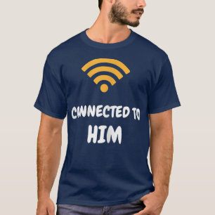 Camiseta Mulheres Conectadas A Ele Conectadas A Sua Cou Eng