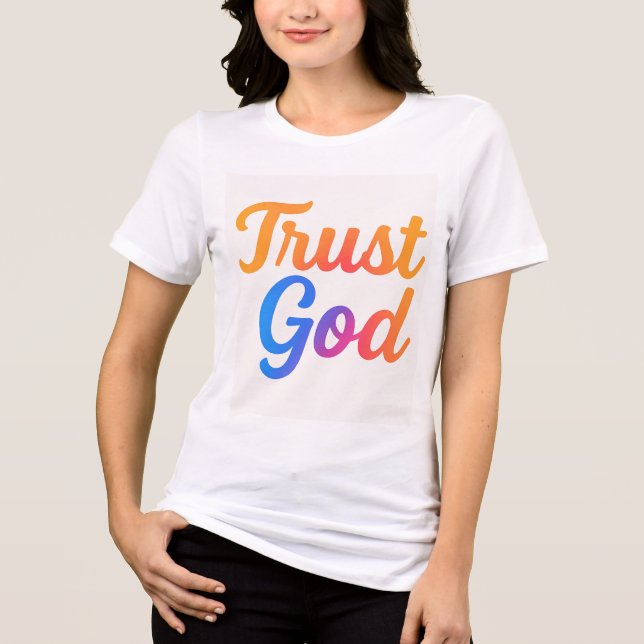 Camiseta Mulheres Confie em Deus (Frente)