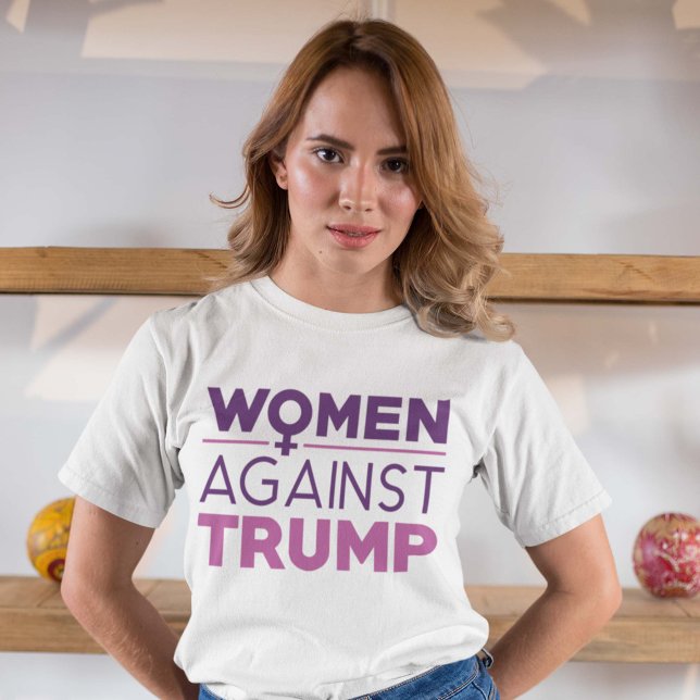 Camiseta Mulheres Contra Trump (Criador carregado)