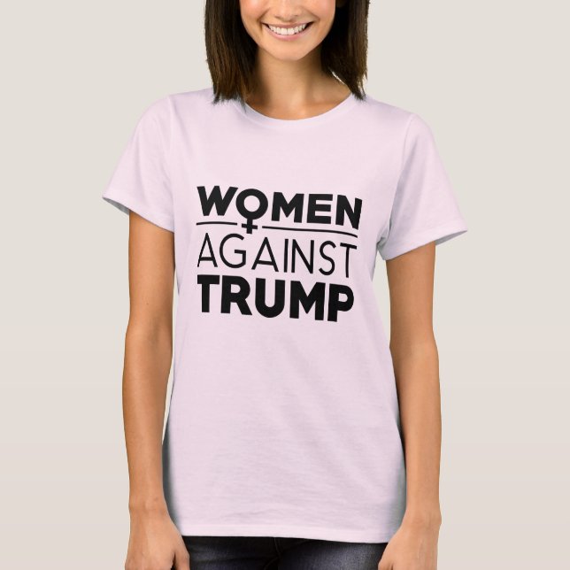 Camiseta Mulheres Contra Trump (Frente)
