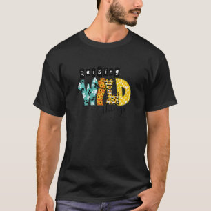 Camiseta Mulheres Crescendo Selvagem As Coisas Girassol Grá