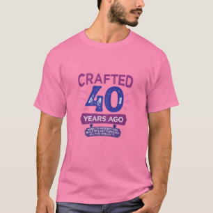 Camiseta Mulheres Criadas Há 40 Anos, 4aniversário de 40 an