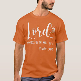 Camiseta Mulheres Cristãs Deus Senhor Minha Esperança Está 