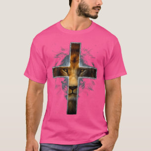 Camiseta Mulheres Cristãs Jesus Leão de Tribo Judah Cross G