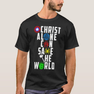 Camiseta Mulheres, Cristo de Jesus cristão, pode salvar o m