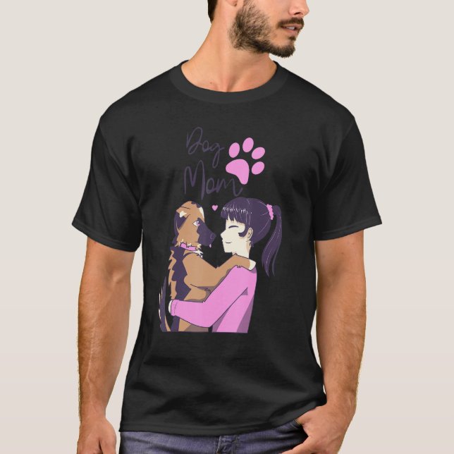 Camiseta Mulheres Crusher Graphic Eu sou a mãe do cachorro (Frente)