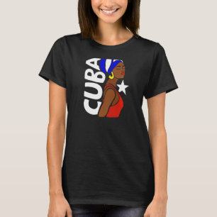 Camiseta Mulheres Cuba Havana Bandeira Cubana Caribe Souven