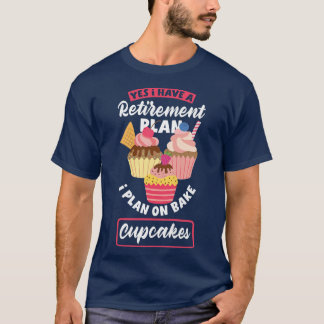 Camiseta Mulheres Cupcakes Fazendo Retirada De Assar Engraç