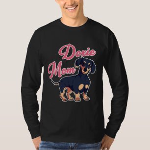Camiseta Mulheres Cute Dachshund Eu Doxo Mãe