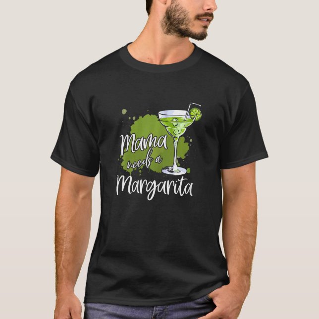 Camiseta Mulheres Cute Mamacita Precisa De Um Margarita Cin (Frente)