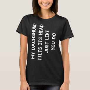 Camiseta Mulheres Cute Masculinas Dachshund Crianças