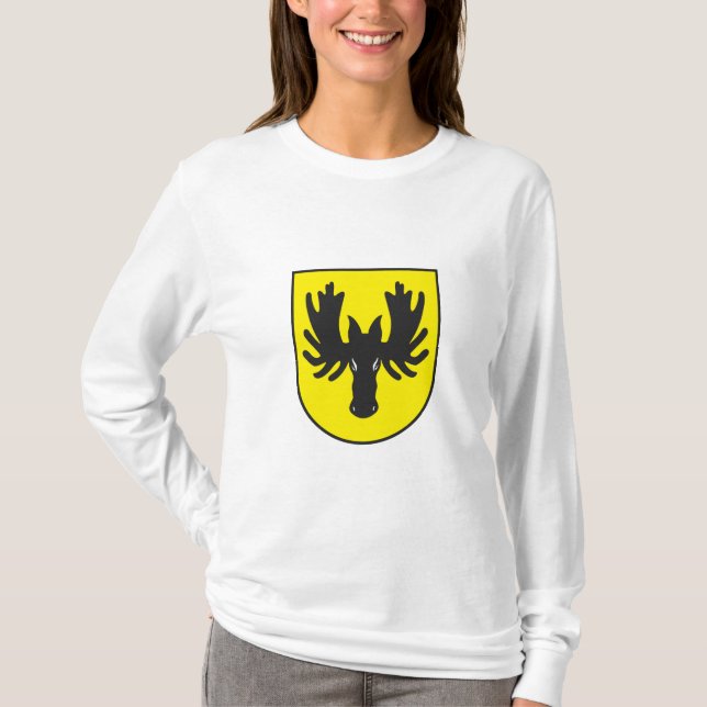 Camiseta Mulheres da brasão de Wasilkw hoody (Frente)