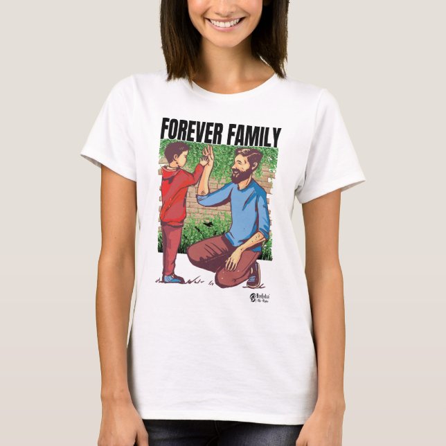 Camiseta Mulheres da família forever Branco (Frente)