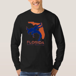 Camiseta Mulheres da Flórida Lutando Meninas Lutadoras de W
