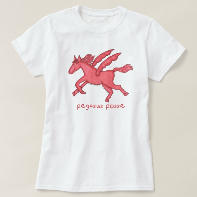 Camiseta Mulheres da legião de Pegasus (vários estilos) (Frente do Design)