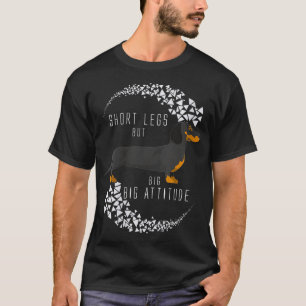 Camiseta Mulheres Dachshund Grande Atitude Molhada Nose VNe