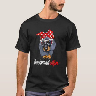 Camiseta Mulheres Dachshund Mãe Doxie Dog Proprietária Mãe