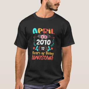 Camiseta Mulheres De 12 Anos Feitas Em Abril De 2010, 12 Bi