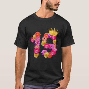 Camiseta Mulheres de 19 anos de aniversário florescem sua c