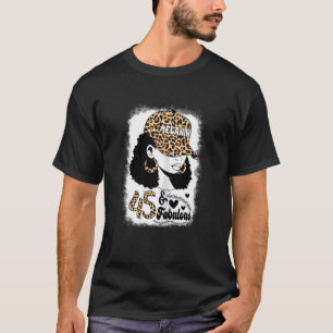 Camiseta Mulheres De 45 Anos Fabulosa Arma Afro Leopar