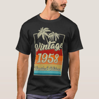 Camiseta Mulheres De 64 Anos Presentes Vintage 1958 Melhor
