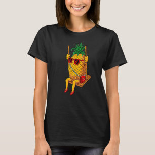 Camiseta Mulheres de ananás-ananás-ananás-cabeça-para-baixo