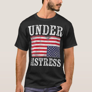 Camiseta Mulheres De Cabeça Para Baixo Bandeira Americana S
