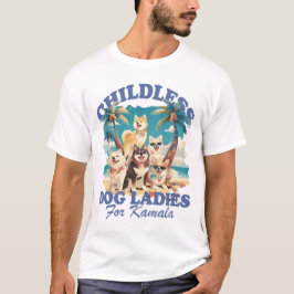 Camiseta Mulheres de Cachorro Sem Fios Retro Kamala