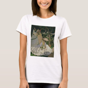 Camiseta Mulheres de Claude Monet no jardim